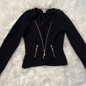 Black and gold light weight blazer